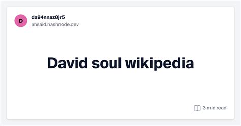 david soul wikipedia